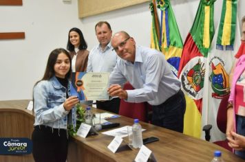 Foto - Cerimônia de Posse II Legislatura Câmara Júnior de Fazenda Vilanova.