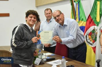 Foto - Cerimônia de Posse II Legislatura Câmara Júnior de Fazenda Vilanova.