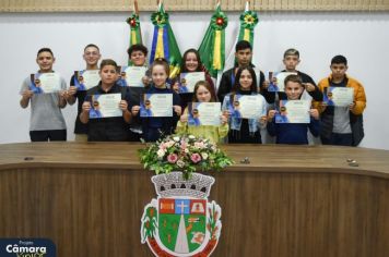 Foto - Cerimônia de Posse II Legislatura Câmara Júnior de Fazenda Vilanova.