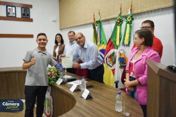 Foto - Cerimônia de Posse II Legislatura Câmara Júnior de Fazenda Vilanova.