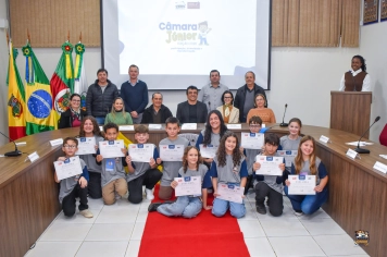 Foto - CERIMÔNIA DE POSSE DA CÂMARA JÚNIOR 2026