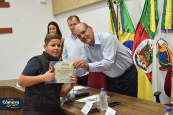 Foto - Cerimônia de Posse II Legislatura Câmara Júnior de Fazenda Vilanova.