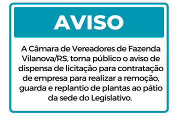 AVISO DE DISPENSA DE LICITAÇÃO