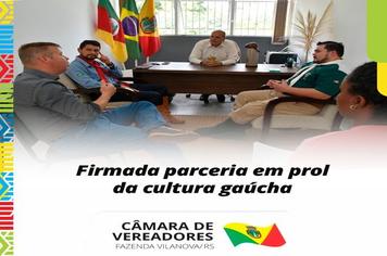 Firmada parceria em prol da cultura gaúcha