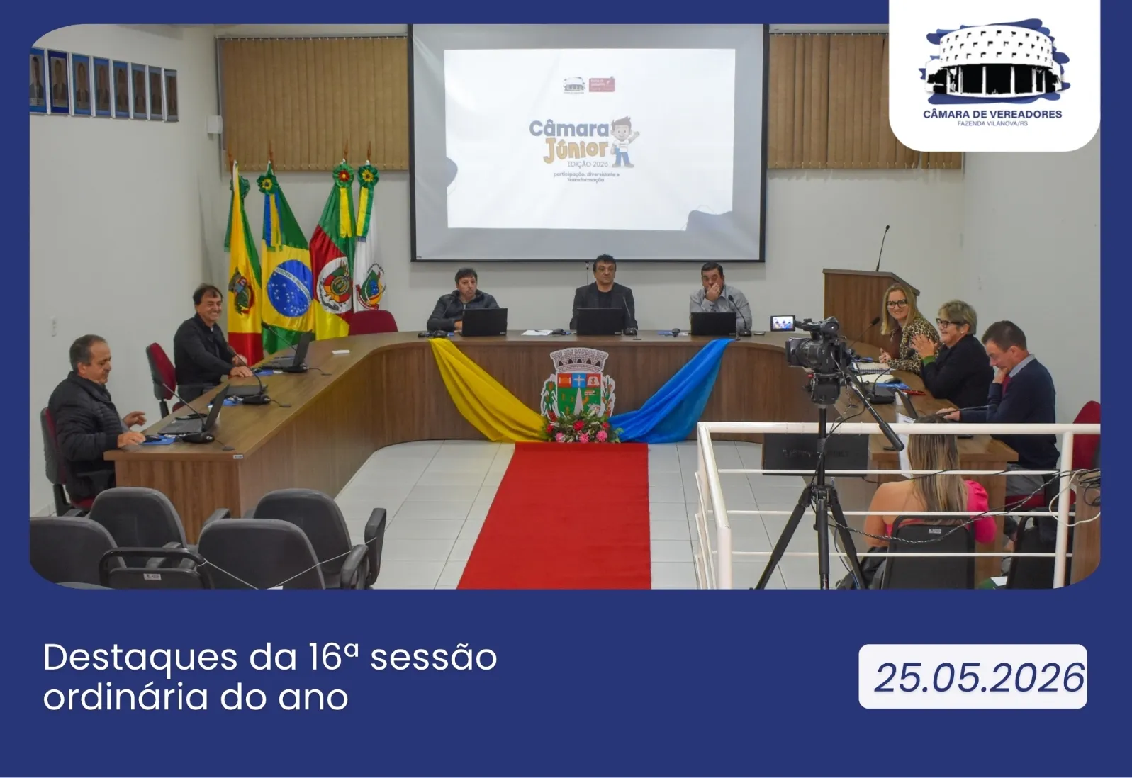 DESTAQUES DA SESSÃO ORDINÁRIA – 25/05/2026